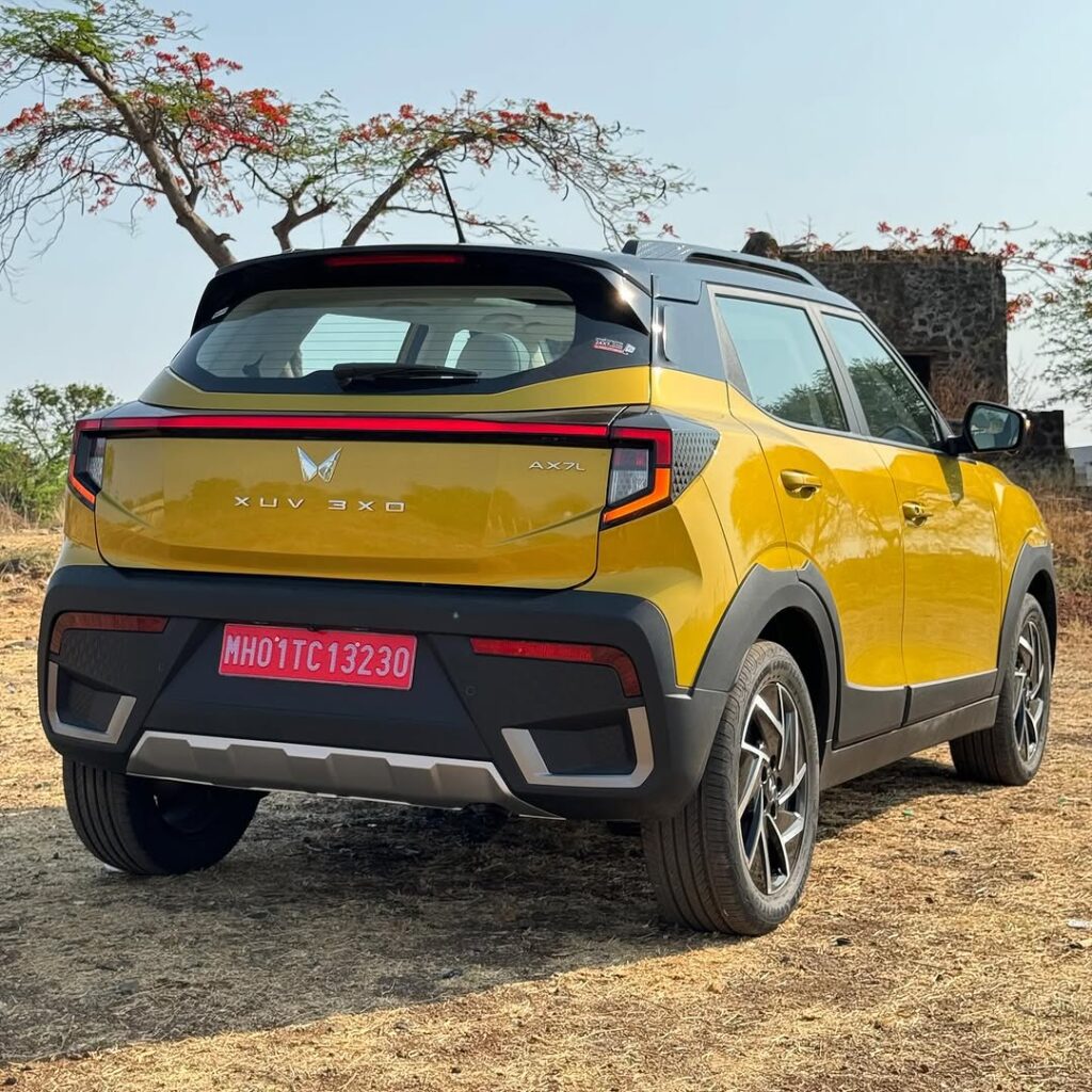 Mahindra XUV 3XO back and side view