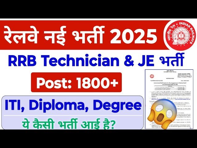 Indian Railways Recruitment 2025 Technician